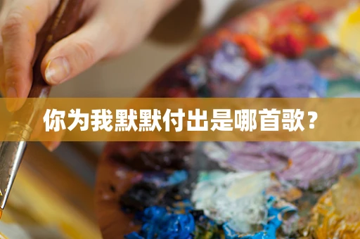 你为我默默付出是哪首歌？