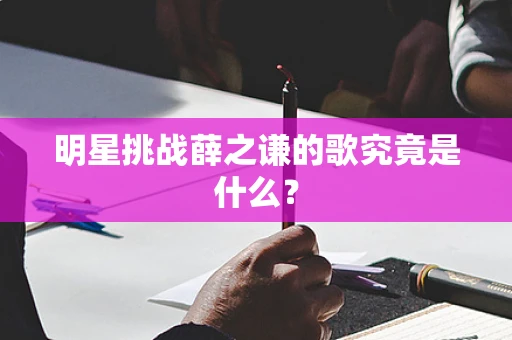 明星挑战薛之谦的歌究竟是什么？