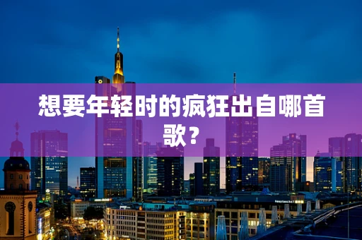 想要年轻时的疯狂出自哪首歌？