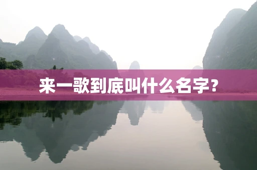来一歌到底叫什么名字？