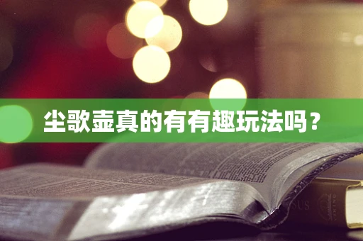 尘歌壶真的有有趣玩法吗？