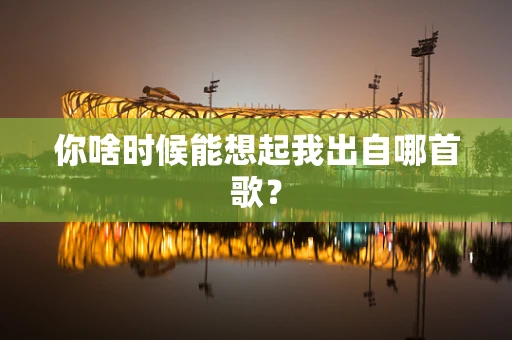 你啥时候能想起我出自哪首歌？