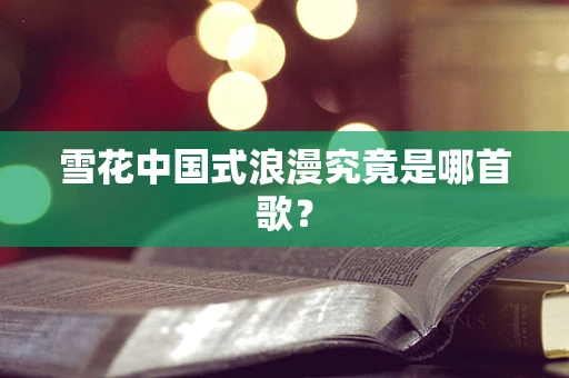 雪花中国式浪漫究竟是哪首歌？