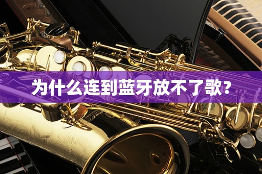 为什么连到蓝牙放不了歌？