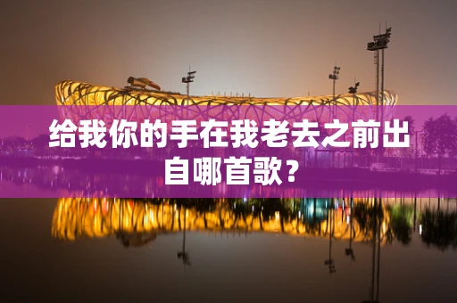 给我你的手在我老去之前出自哪首歌？