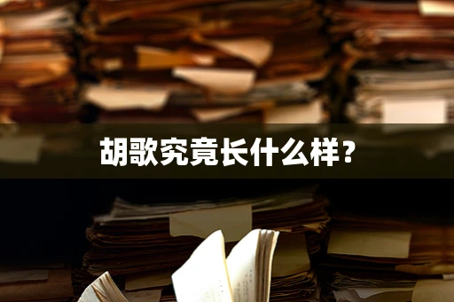 胡歌究竟长什么样？