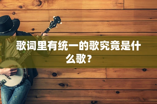 歌词里有统一的歌究竟是什么歌？