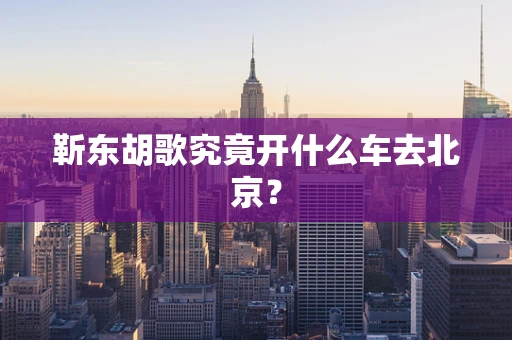 靳东胡歌究竟开什么车去北京？