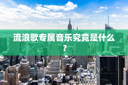 流浪歌专属音乐究竟是什么？