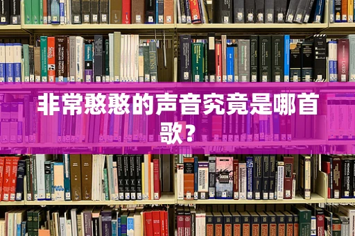 非常憨憨的声音究竟是哪首歌？