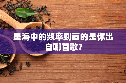 星海中的频率刻画的是你出自哪首歌？