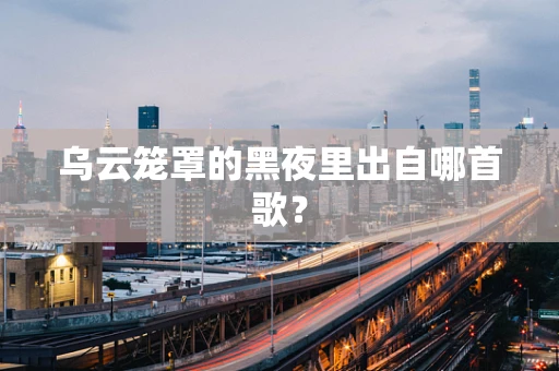 乌云笼罩的黑夜里出自哪首歌？