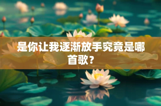 是你让我逐渐放手究竟是哪首歌？