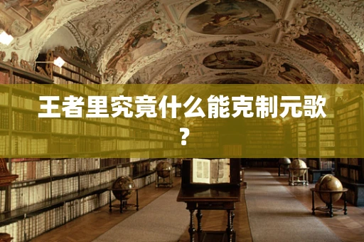 王者里究竟什么能克制元歌？