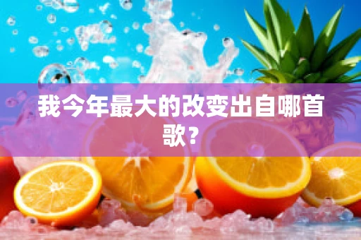 我今年最大的改变出自哪首歌？