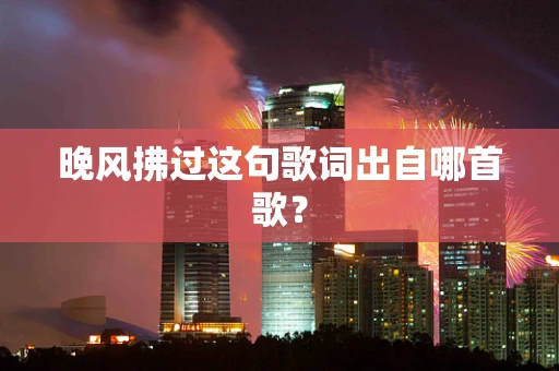 晚风拂过这句歌词出自哪首歌？