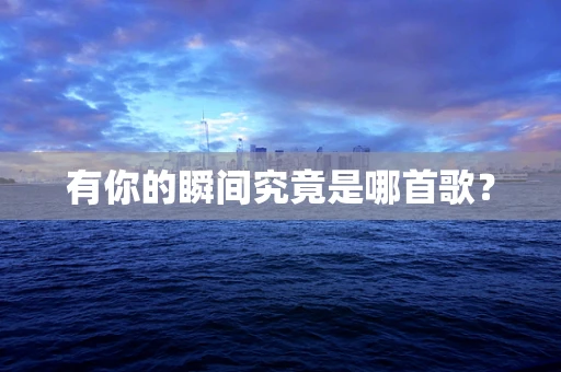 有你的瞬间究竟是哪首歌？