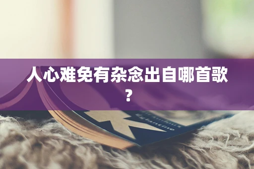 人心难免有杂念出自哪首歌？