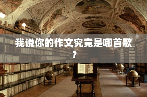 我说你的作文究竟是哪首歌？