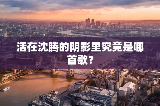 活在沈腾的阴影里究竟是哪首歌？