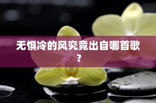 无惧冷的风究竟出自哪首歌？