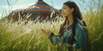美女自己唱的蒙古歌究竟叫什么？